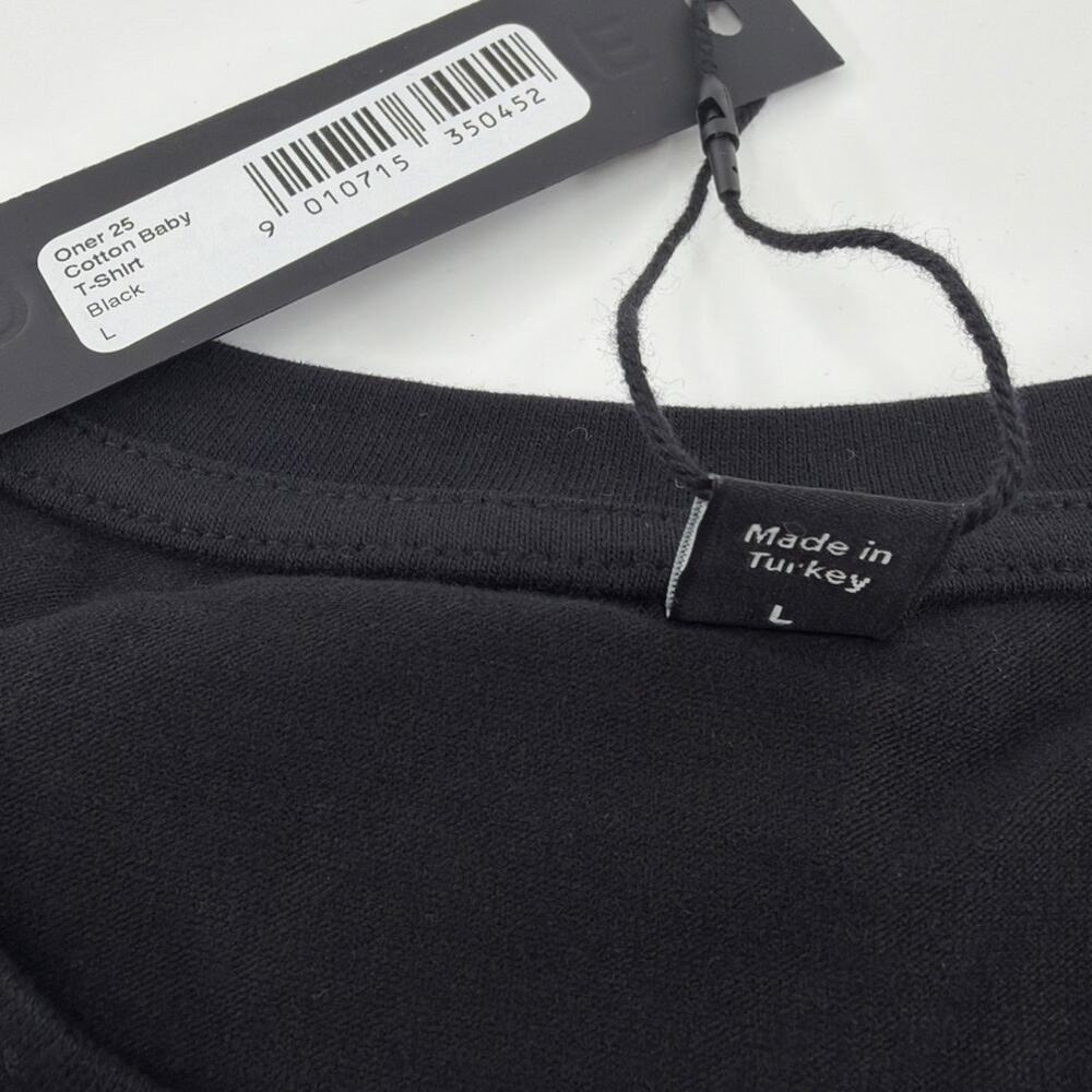 Oner Active Women's Black 25 Cotton Baby T-Shirt Size L - Picture 8 of 12